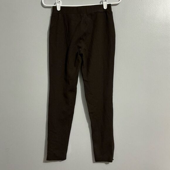 Cache brown leggings with brass buttons at the ankles size S - Picture 2 of 6